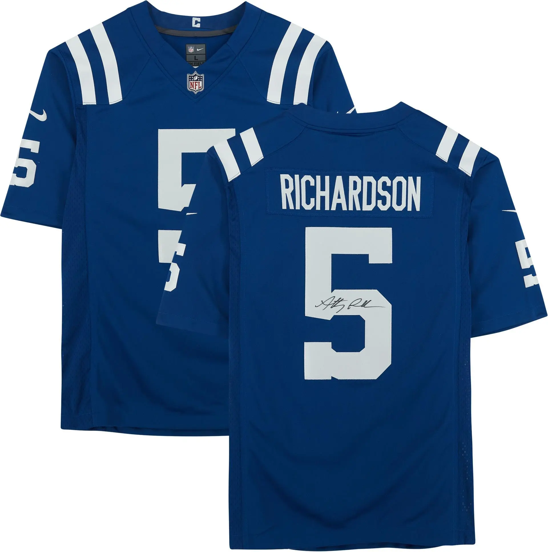 Anthony Richardson Indianapolis Colts Autographed Blue Nike Limited Jersey - Fanatics Authentic Certified