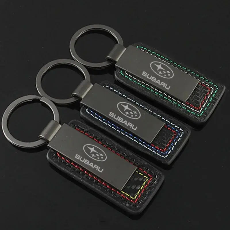 1Pc Car Keychain Keyrings Key Chains Rings Buckle Pendant for Subaru Forester Outback Impreza Legacy STI WRX BRZ Tribeca Ascent