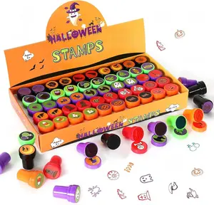 Halloween Stamps for Kids, 50 Pcs Halloween Decorations Stamps Goodie Bag Fillers, Halloween Toys Bulk for Treat Bags Party Favors for Kids, Halloween Party Favors for Goody Bag, Children, Candy Bag