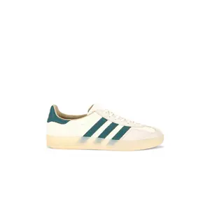 adidas Originals Gazelle Indoor Sneaker in Cream White, Preloved Teal, & Wonder White
