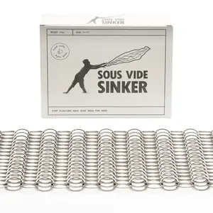 Sous Vide Sinker Food Grade Weight (1.2 LB) - Heavy Duty Stainless Steel Sous Vide Weights to Prevent Undercooked Food - Premium Reusable Sous Vide Cooking Mesh Net Accessory, Perfect for Safe Cooking