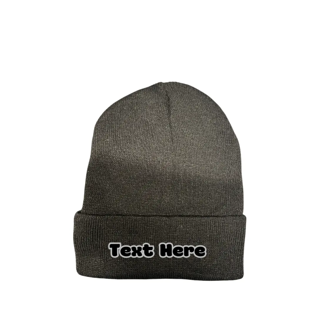 Personalized Embroidered Winter Beanie Hat Black