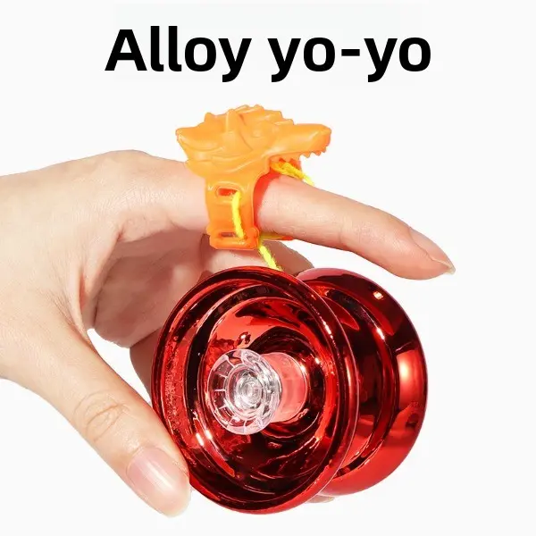 Mirror Finish Metallic Yoyo Professional Auto Return Yoyo Easy Tricks Long Spin Time for Kids Boys Girls Beginners