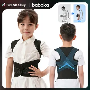 Babaka Kids Posture Corrector, Adjustable Back Support Brace for Boys & Girls, Lightweight Comfortable Fit, Helps Improve Posture & Promote Better Alignment for Daily Wear Hunchback Orthotic Hunchback Aligner