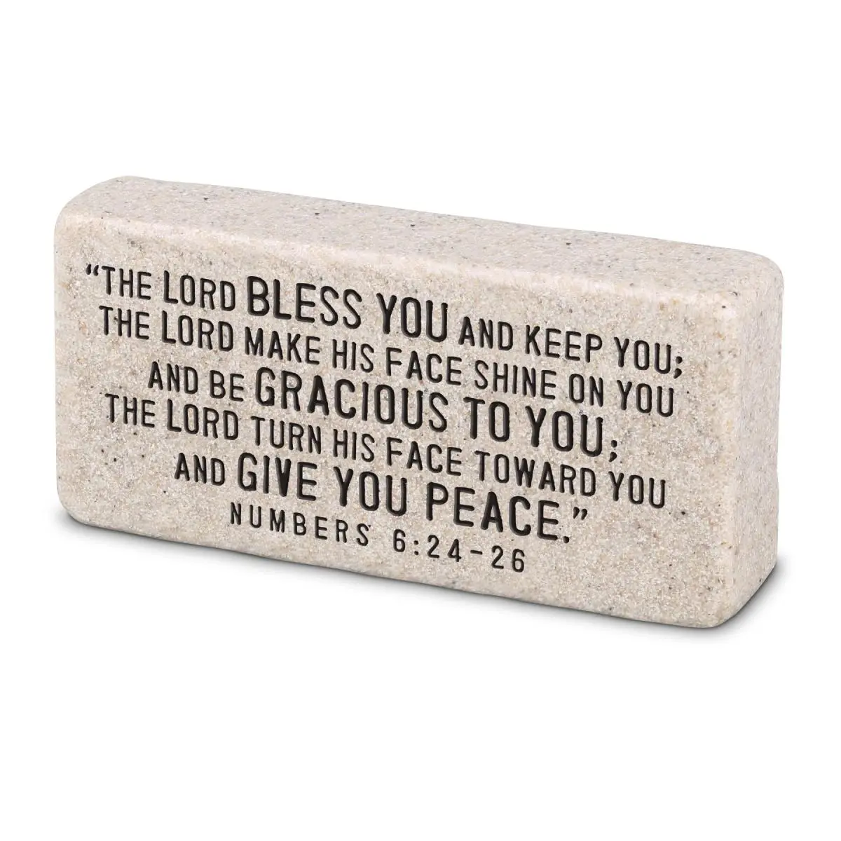 LCP 40603 2.25 in. Scripture Block Blessed Tabletop Plaque