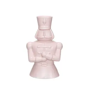 PINK CERAMIC SOLDIER VASE