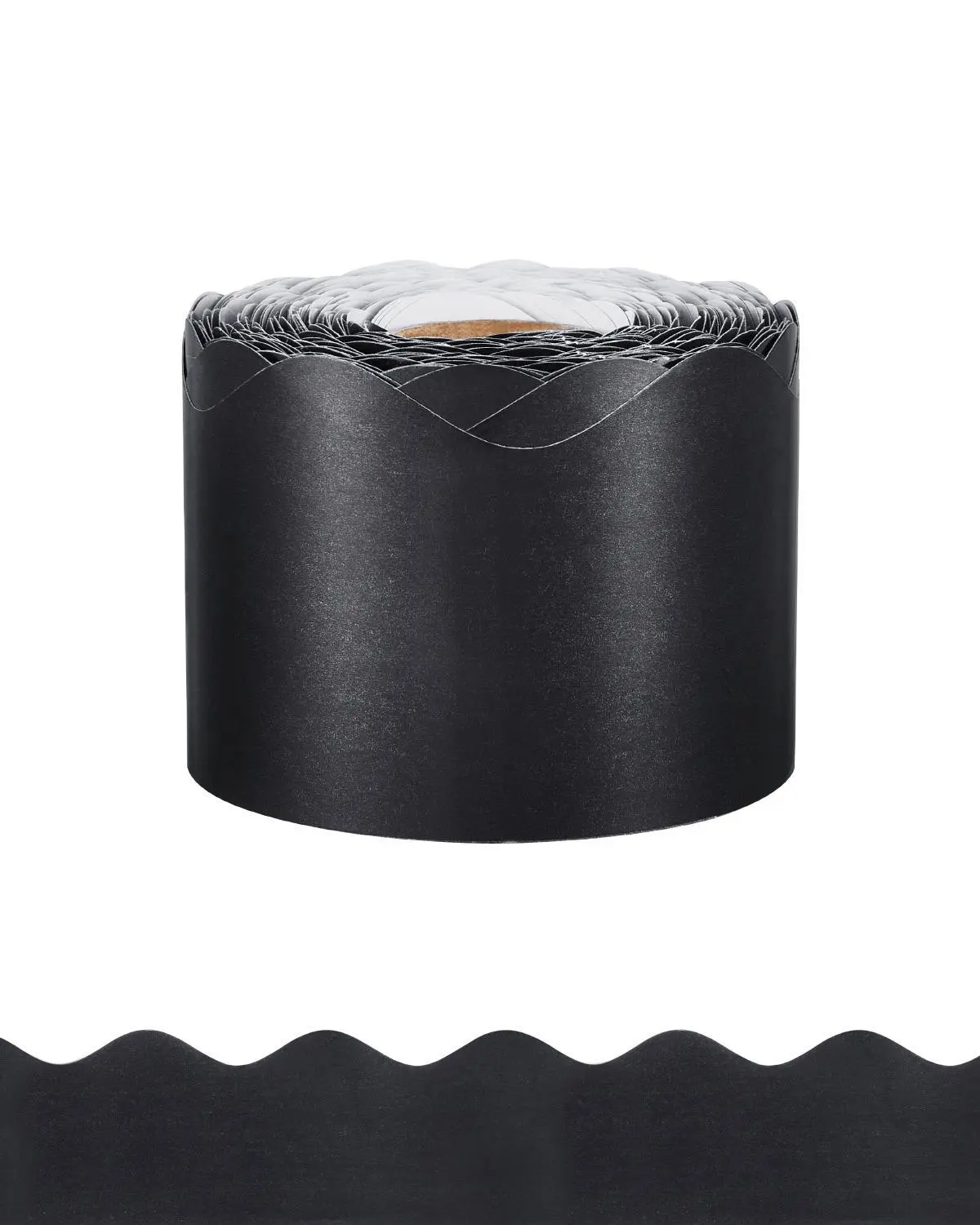 【SummerFinds】VEVOR Bulletin Board Border,  65.6 Feet Rolled Border Trim, Scalloped Bulletin Board Paper with Wavy Line Design, Classroom Border for Bulletin Board, School, Classroom, and Locker Decoration, Black