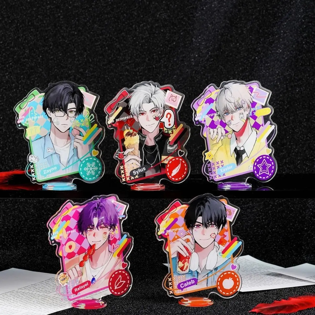 Love and Deepspace Acrylic Standee | Sylus, Xavier, Zayne, Rafayel, Caleb, Friendship Gift
