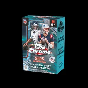 2025 Topps Chrome Football Blaster Box NFL Trading Cards