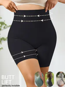 QUASTI 1PCS High-Waisted Shapewear Shorts, Tummy Control Butt Lifter Seamless Shaping Underwear for Women Plus Size  1XL-5XL