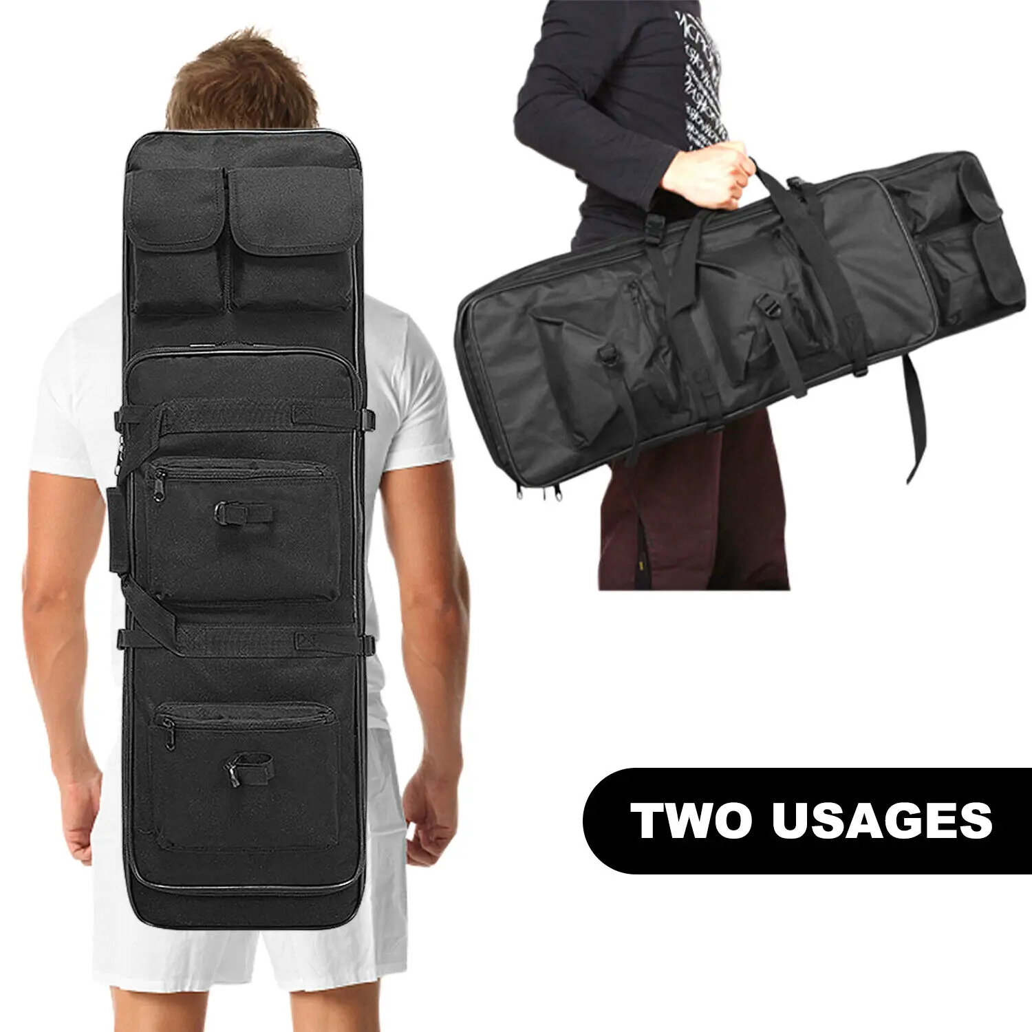 47" Tactical Backpack, Portable Military Soft Carry Case, Suitable for Outdoor Shooting Hunting Storage 47" Tactical Backpack, Portable Military Soft Carry Case, Suitable for Outdoor Shooting Hunting Storage