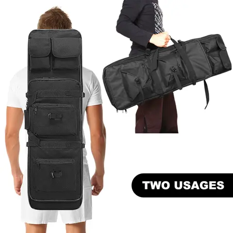 47" Tactical Backpack, Portable Military Soft Carry Case, Suitable for Outdoor Shooting Hunting Storage