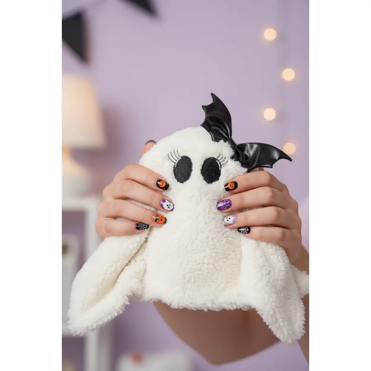 Halloween Ghost Plush Pillow | Cute Spooky Home Decor