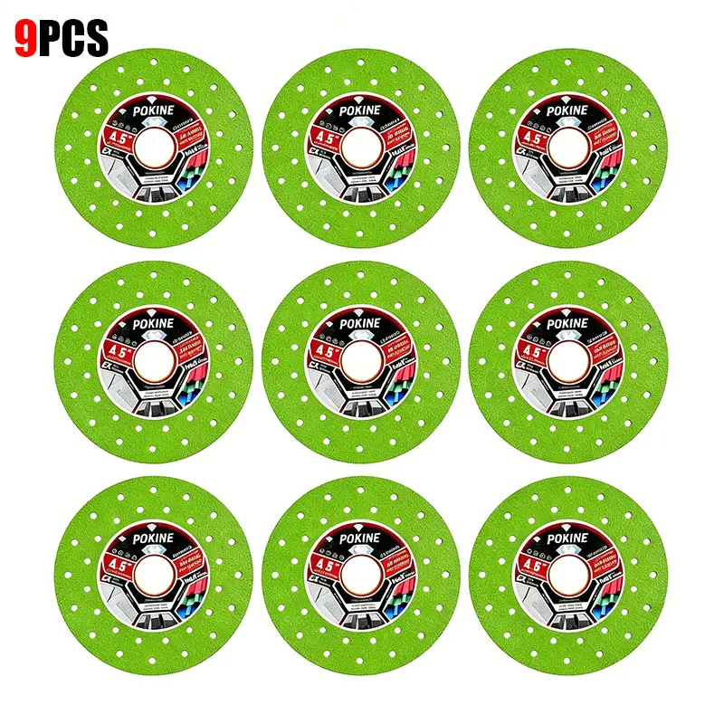 POKINE 1PCS/3PCS 4.5" (115×22.23mm) Diamond Cutting Disc for Angle Grinder – Ultra Thin Glass Cutting Blade for Marble Granite Porcelain Tile Rock Slab Smooth Fast No-Chip Cutting & Grinding Saw Blade,Angle Grinder Tools summervibes outdoorfun