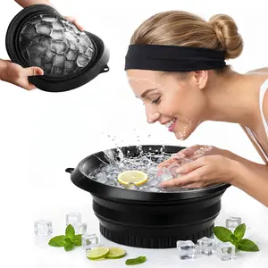 Clearance Sale!Collapsible Ice Basin, Silicone Face Ice Beauty Container, Facial Skin Care Tool for Women & Men, Portable Face Ice Bowl,Compact & Portable
