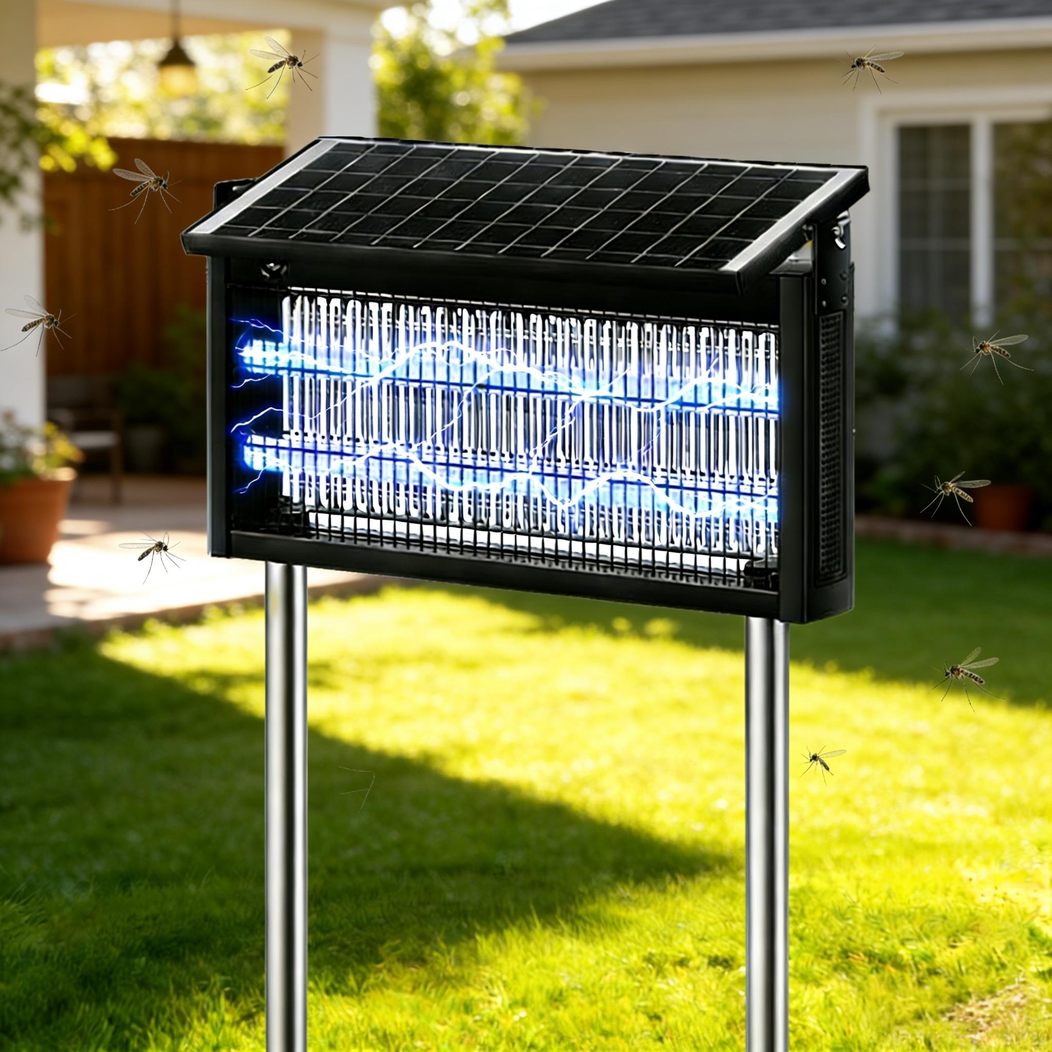 The new solar outdoor mosquito-killing lamp saves electricity and worry-free. It can be protected at any time in the countryside, courtyards, camping, fishing, and picnics. The most romantic gift to protect your family