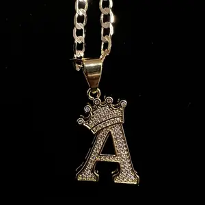 Crown Initial Neckleace