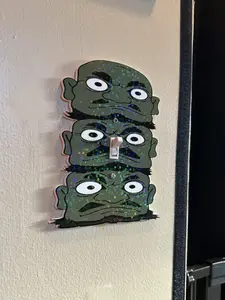 Three Ghoul Stack Light Switch Cover