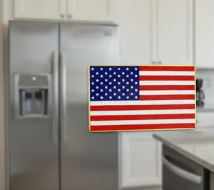 Patriotic US Flag Magnet | Thin Blue Red Line Support Magnet