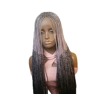 ombre knottless braid in 30 inches with baby hair in a full lace unit
