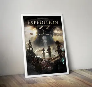 [Unframed] Clair Obscur Expedition 33 Video Game Poster Art Print - High Definition Dark Fantasy RPG Wall Decor - Premium Heavyweight Gaming Room Aesthetic Home Decoration - Unique Gift for Gamers and Fans