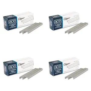 Ace Office Products 70001 Staples, Undulated, For 07020 Clipper Plier, 5000/BX, 4 Packs