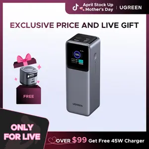 [LIVE ONLY] UGREEN Power Bank 25000mAh 200W, 20000mAh 130W, 12000mAh 100W Fast Charging Powerbank, 65W Charger PD Super Fast Charging For iPhone 17/16/Macbook Air/Pro Lenovo Laptop, with LED Display Screen, TikTokHolidayHaul