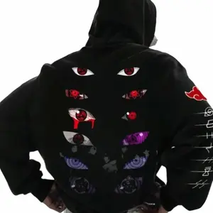 Youth & Adult Naruto Anime Akatsuki Eyes Hoodie, Anime Fan Hoodie, Menswear, Unisex, Comfort T-shirt, Sweatshirt, Graphic Tee OZ4G6