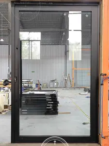 Metal & Hammer Glass Aluminum Pivot Door 60" x 96"