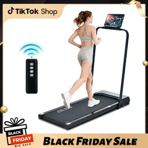 OVER SELF 2-in-1 Walking pad treadmill with Remote Control, Low Noise, Portable folding Design treadmill for Home gym,  Indoor Exercise Equipment, workout machine,caminadora Black Friday Deals