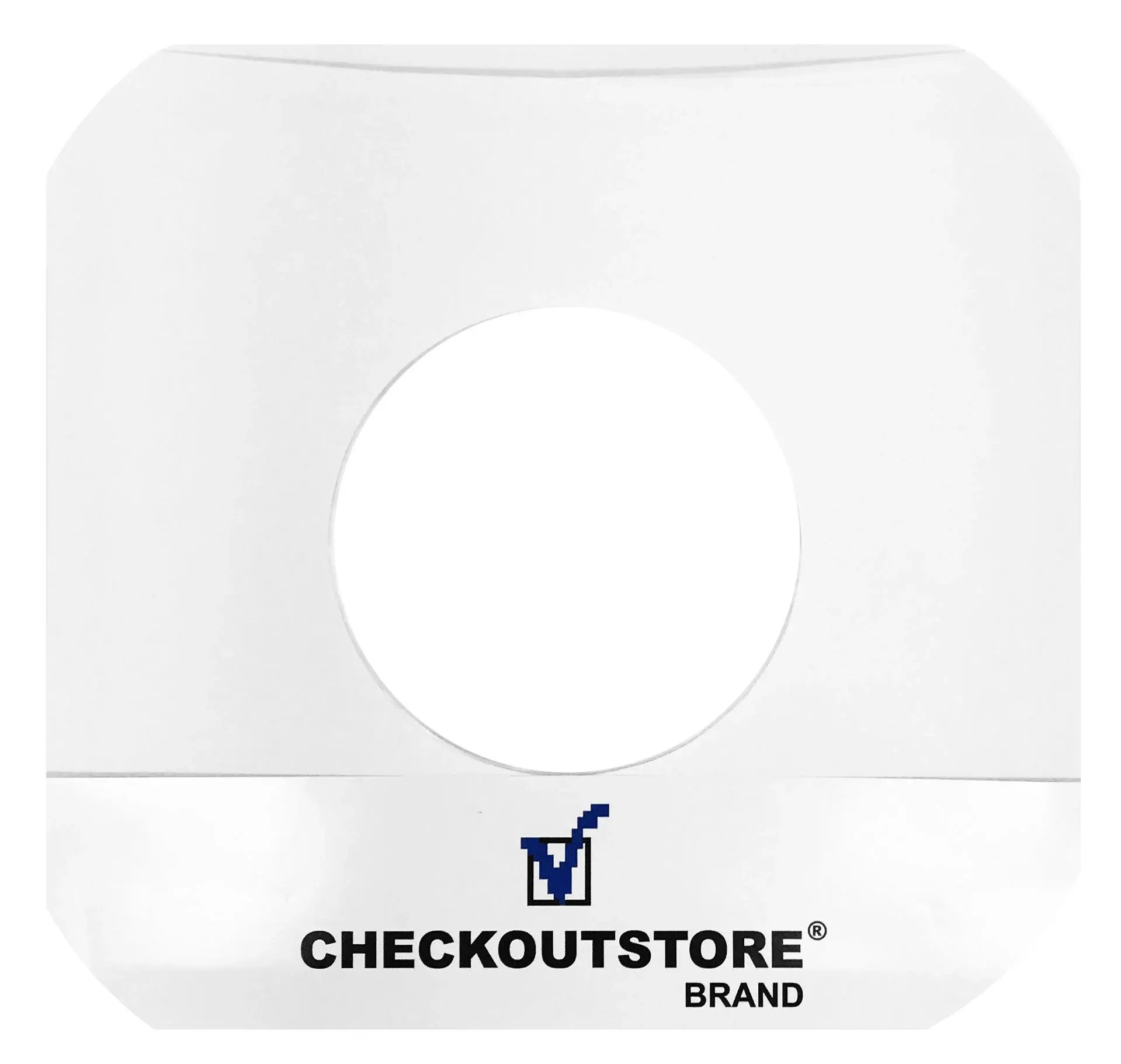 CheckOutStore Paper Record Sleeves Round Corners With Hole for 7" Vinyl 45 RPM Records (Inner Sleeves)