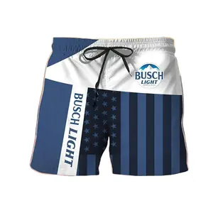 American Flag Busch Light Swim Shorts – Hawaiian Beach Style