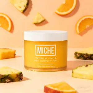 MICHE Beauty Anti-Humidity Hair Gel, Tropical Oasis Firm Hold for Curly Coily Wavy Hair, Alcohol Free Frizz Control Moisturizing Haircare, 8.8 oz