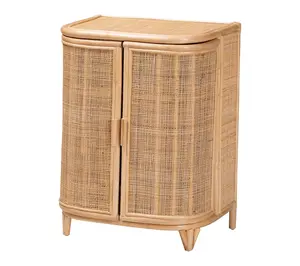 bali & pari Yanka Natural Rattan Storage Cabinet bali & pari Yanka Natural Rattan Storage Cabinet