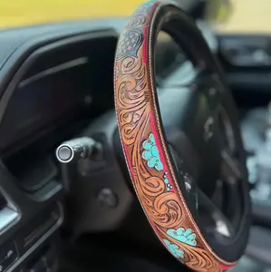 Hot Selling New Car Steering Wheel Cover with Inner Ring Elastic Band Stretchable Design for Easy Installation and Secure Fit Automotive Steeringwheelcover.....
