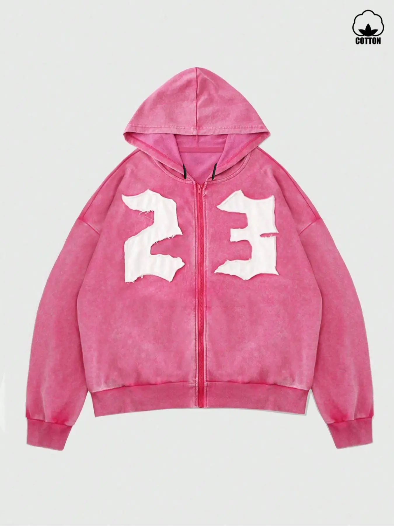 Unisex Street Style Casual Graphic Hoodie, Loose-Fitting Long Sleeve Sweatshirt, Cotton Soft Zipper Jacket, Y2K Vintage Fashion, Couple, Streetwear