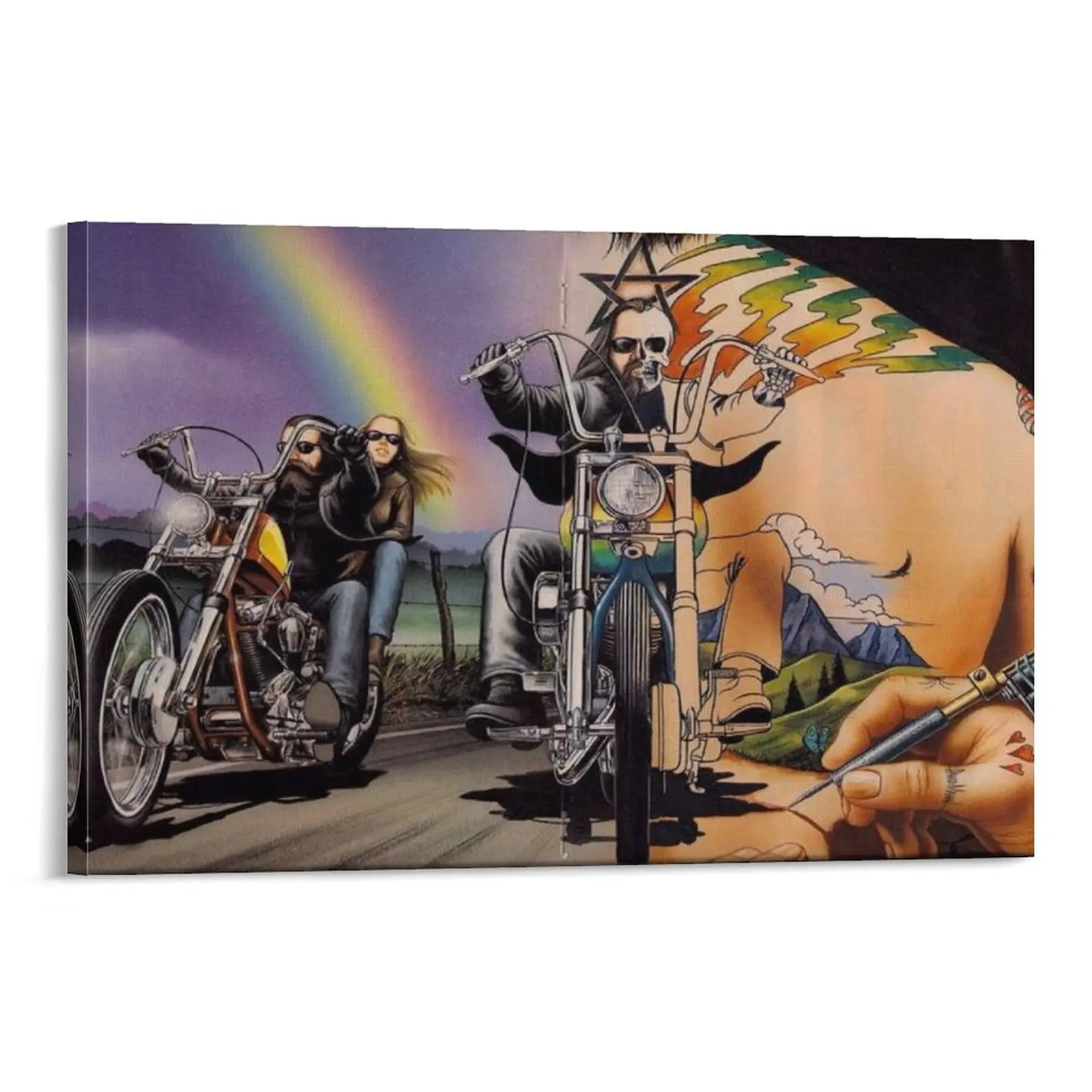 Motorcycle Rider Poster David Mann Picture Print 115 Canvas Poster Bedroom Decor Sports Landscape Office Room Decor Gift Frames Wall Ornaments Artistic