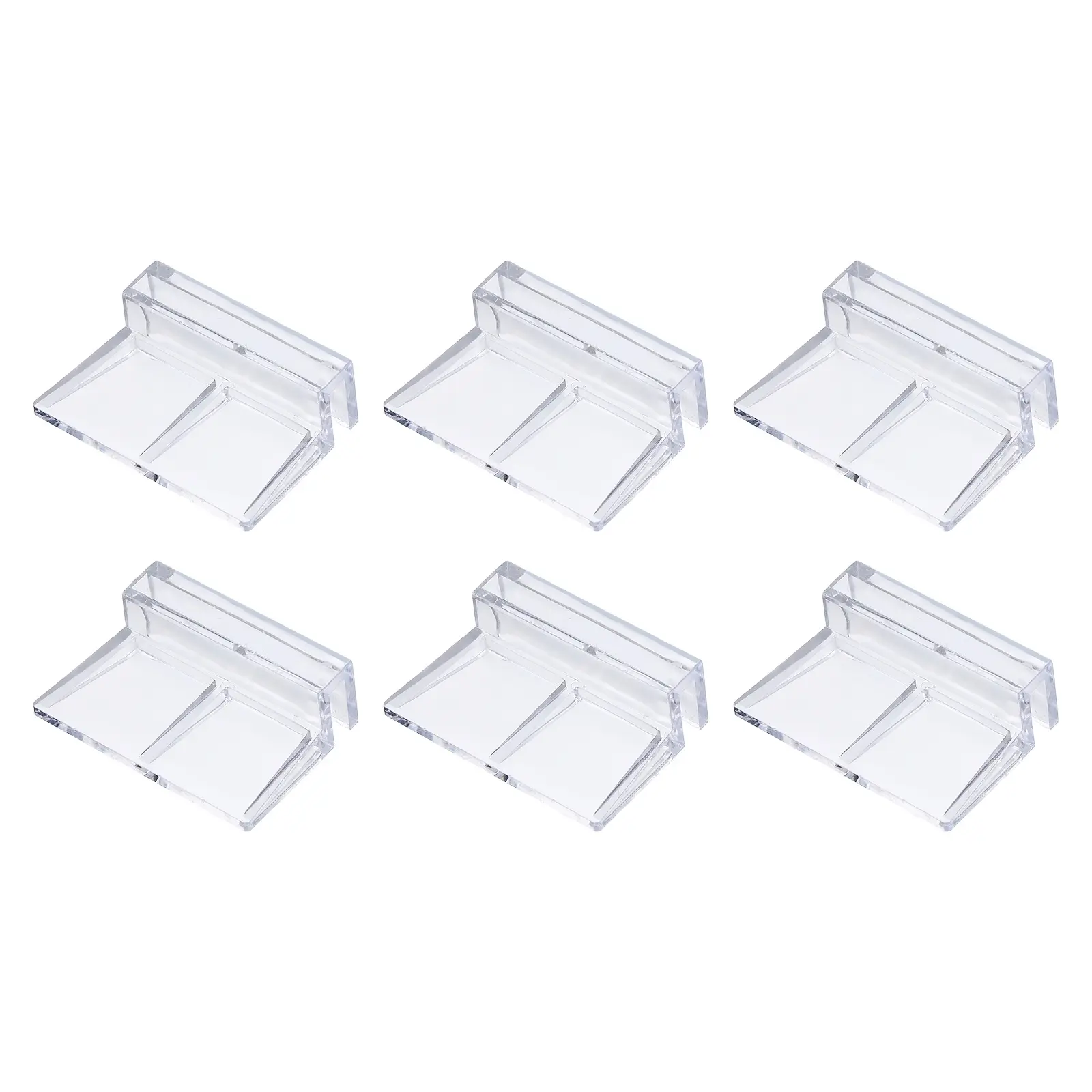 PETAXCELL 6pcs Aquarium Lid Clips Acrylic Aquarium Cover Bracket Fish Tank Lid Older Fish Tank Clip Transparent Durable Easy to Clean Intended For Rimless Aquariums Top Cover