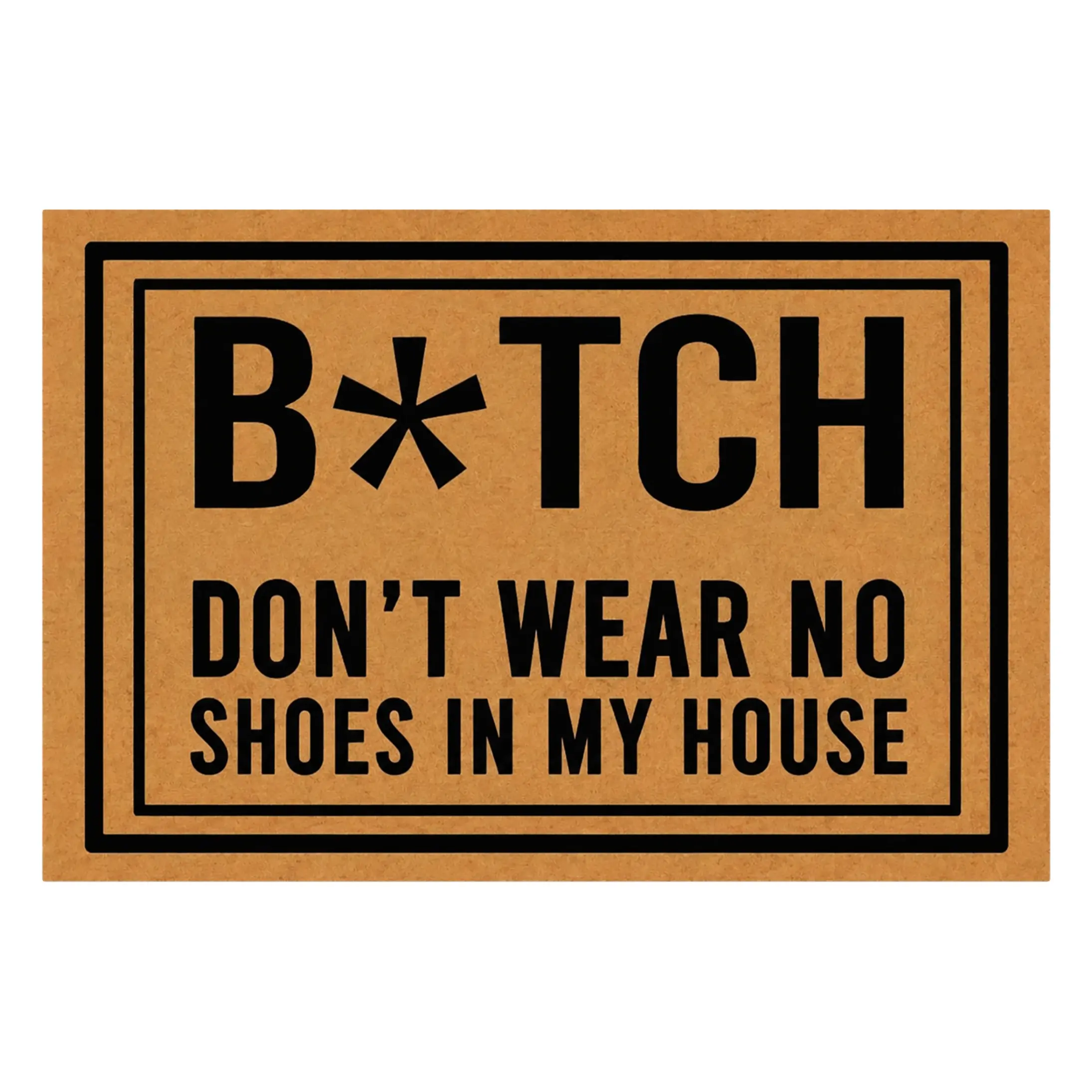 Don't Wear No Shoes In My House Doormat, Funny, Decorative Mat, Rude Doormat, Welcome Mat, Funny Welcome Mat, Non-slip, Indoor Outdoor