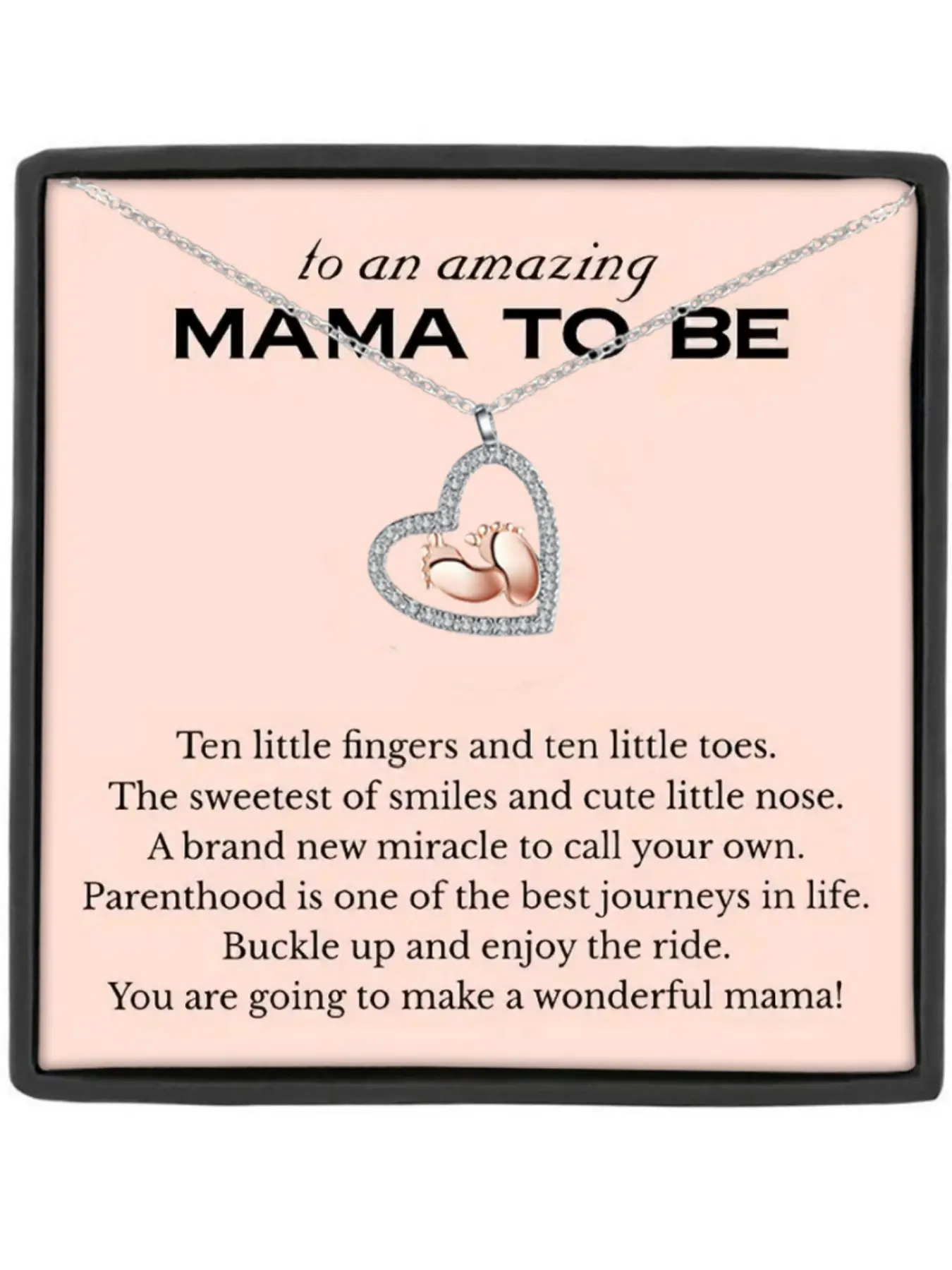 Mother's Day Gift To an amazing MAMA TO BE Pendant,Pregnancy Gift for Her,My Mummy From Tummy Necklace,Mommy Gift From Unborn Baby,New Mom Gift From Husband,Baby Bump Gift,New Mom Gifts,Heart Design, Love Heart Necklace