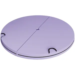 Multifunctional purple foldable fitness padding mat soft flat ground surface suitable for home yoga pilates and various quiet indoor stretching workouts