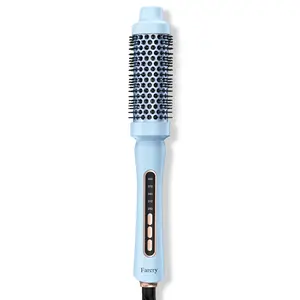 Farery 1.5 Inch Thermal Brush, Adjustable Temp, Dual Voltage for Travel, Easier & Faster & Smoother