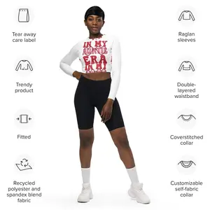 In My Auntie Shade Era Long Sleeve Crop Top