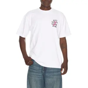 Anti Social Social Club Cancelled Hand Painted Tee in White