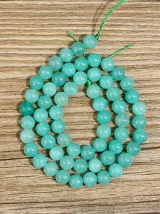 Natural Tianhe Stone Loose Beads - 4/6/8/10mm Light Blue Quartz Round Beads for Jewelry Making, DIY Bracelets Necklaces Phone Hanging Decorations, DIY Beading Accessories
