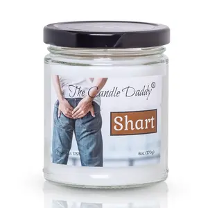 Shart - Terrible Near Shit Scented Candle- Smells Horrible- - Funny 6 oz Jar Candle- 40 hour burn time