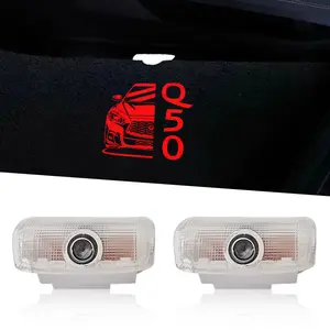 High quality LED Car Door Logo Lights (for Infiniti Q50 Q50L (V37) 2008-2022)Lights Ghost Shadow Light Kit Car Accessories
