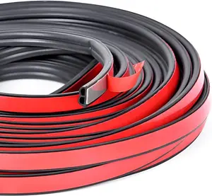 Double Layer Self-Adhesive  Door Rubber Seal Strip - 5 Holes Sealing Stickers, Noise Insulation Weatherstrip, Edge Protector, Auto Interior Accessories for Tailgate (32.8FT)