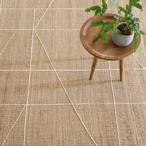 Judson Natural/Ivory Handwoven Jute Rug 10x14 Judson Natural/Ivory Handwoven Jute Rug 10x14