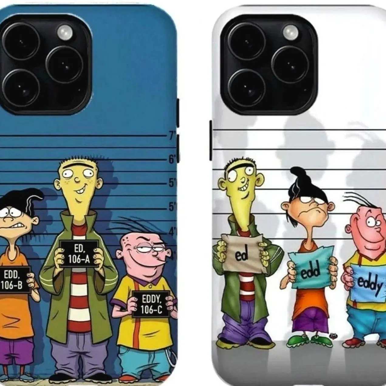 Ed, Edd ,n Eddy 90s Retro Cartoon Phone Case Compatible for iPhone 17Promax 16 15 14 13 12 11 and for Samsung Galaxy S21-S25 Perfect Gift for Friends Childhood Memories